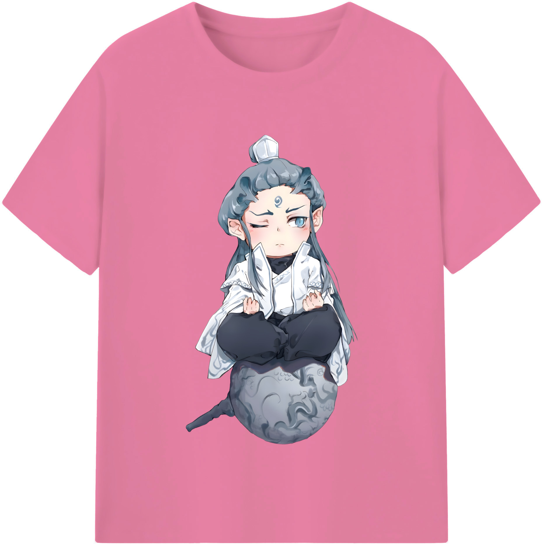 （画像用） Ne Zha 2 ナタ 魔童の大暴れ 綿100％半袖Tシャツ（フロントプリント）